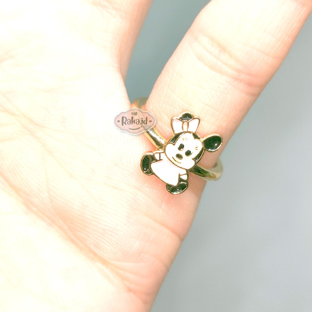 Cincin Anak Minnie Mouse Baby Pink Perhiasan Cantik Anak Lapis Emas 18k 701