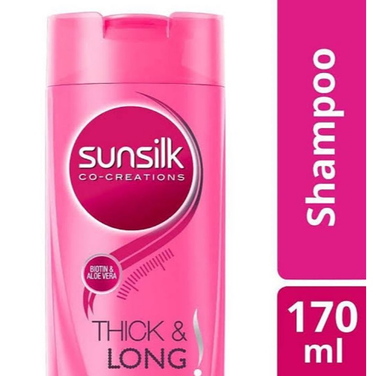 Sunsilk shampoo 160/170ml black shine / soft smooth / thick long / hijab refresh