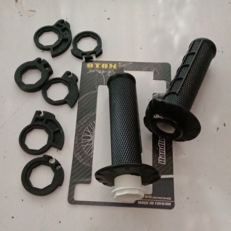Handgrip Handlebar Grips OTOM RACING Original + Slongsong Gas Spontan Turbo Empuk