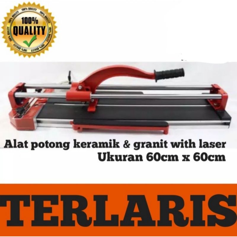 Alat Potong Granit/Keramik Manual ROMWAY 60cm x 60cm Laser