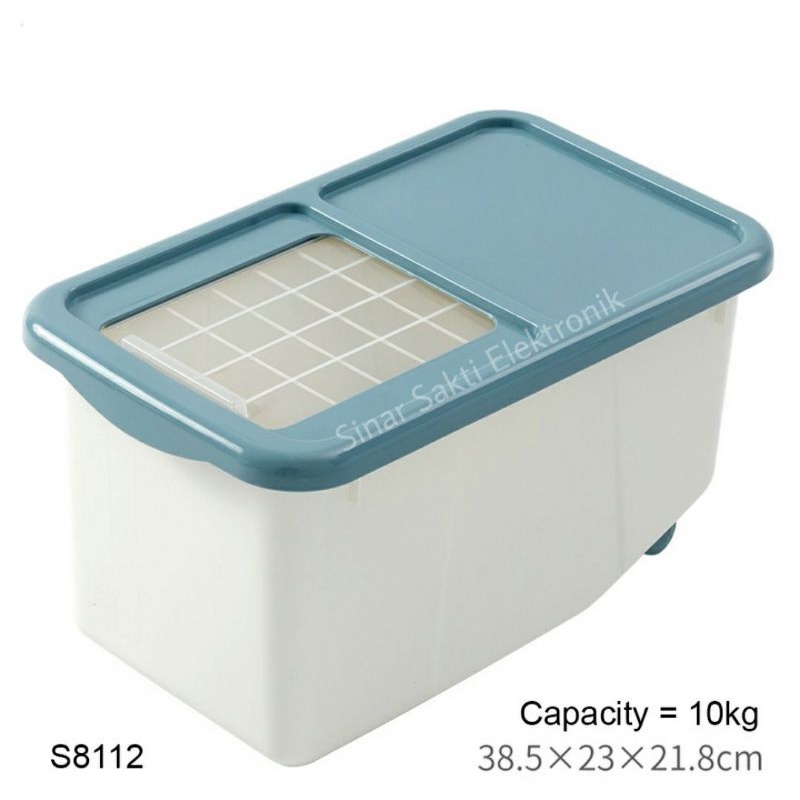 Rice Box Kotak Tempat Dispenser Penyimpanan Beras 10Kg 10 kg Besar