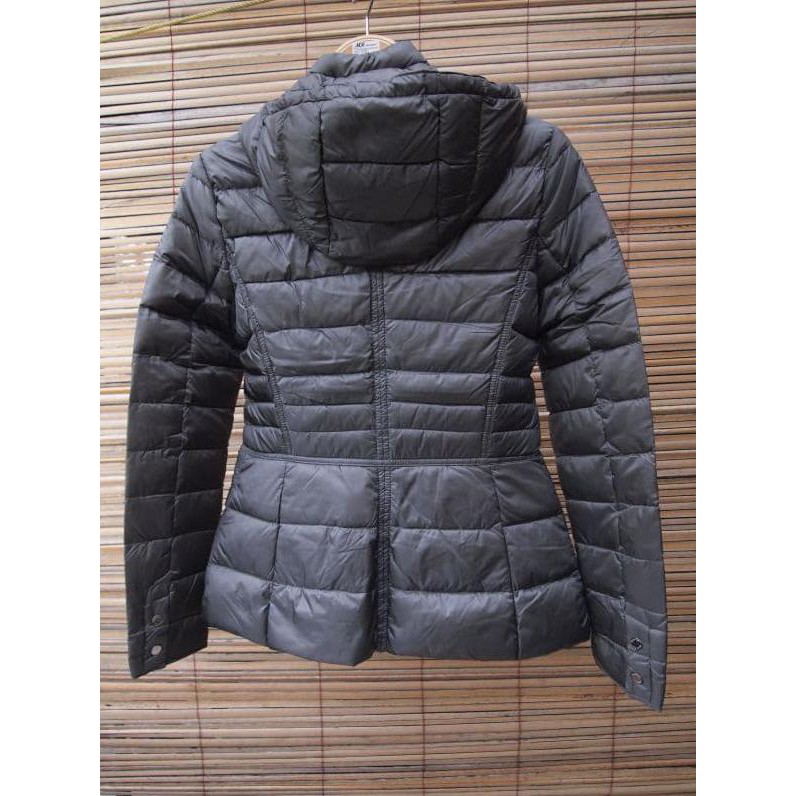 Massimo Dutti Woman Bulu Angsa Jacket Musim Dingin Winter Grey