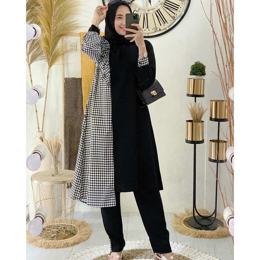 Setelan Wanita NAKUMA SET Setelan Wanita Terbaru KATUN PRENIUM Baju Stelan Kantor Stelan Murah 2021