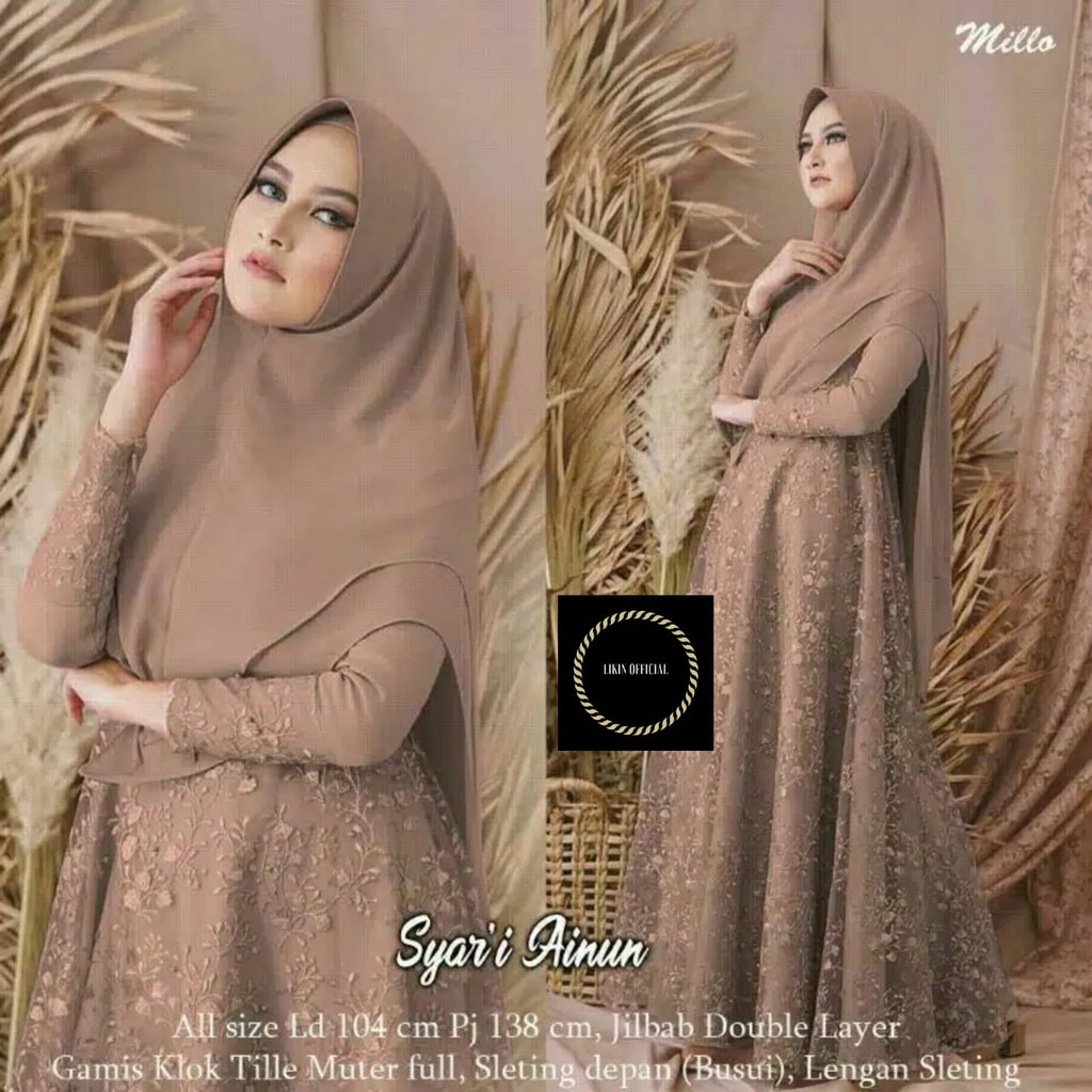 READY JUMBO Gamis  Brokat  Terbaru 2022 Gamis  Brokat  