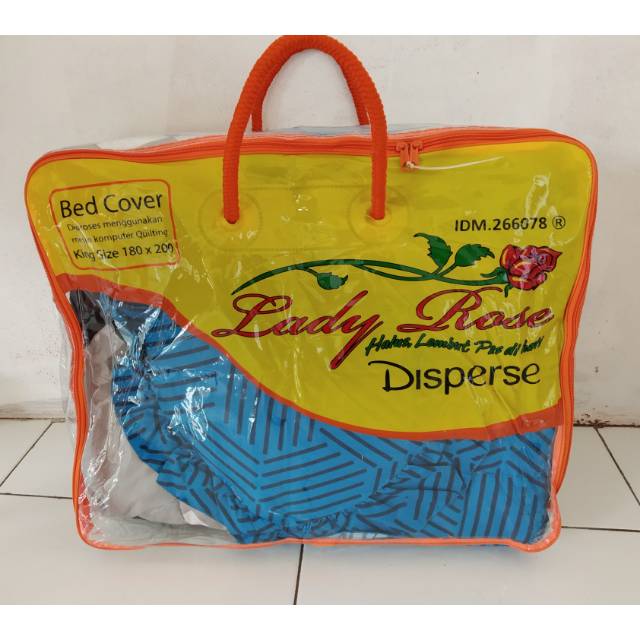 Bedcover set lady rose SMITH 180x200 internal group (komplit dg sprei & sarung bantalguling)