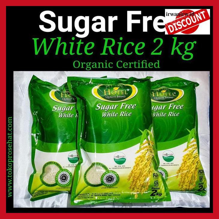 

R6Et575- Beras Hotel Organik Bebas Gula Untuk Diet Dan Diabetes 2 Kg T8Fj78T-