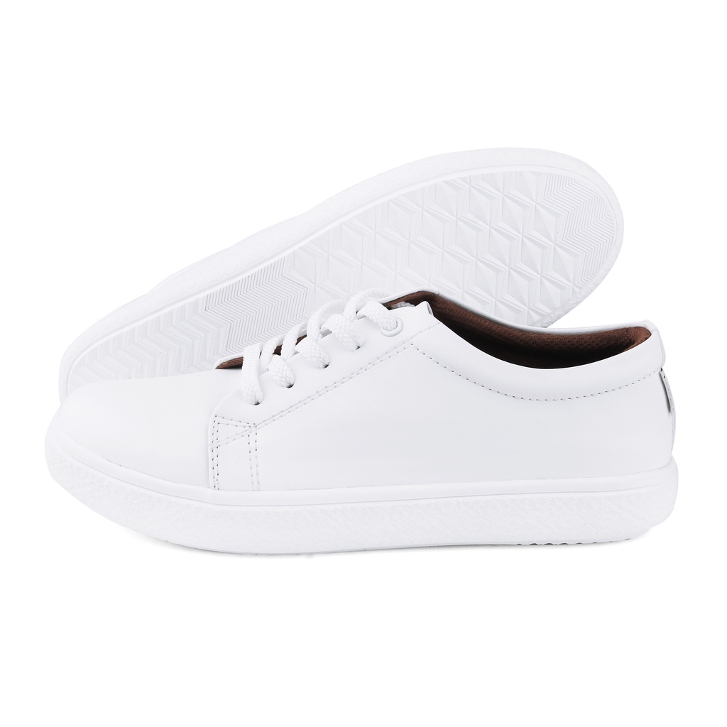 Dyla White | Sepatu Sneakers Wanita Casual Polos Original Putih Cewek Ori Footwear | FORIND Nazreal