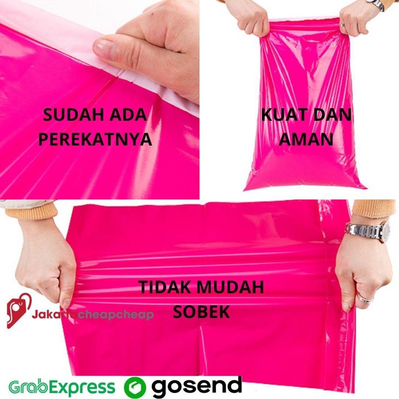 Plastik Packing Polymailer 38x52 Pink Amplop Packing Online Termurah