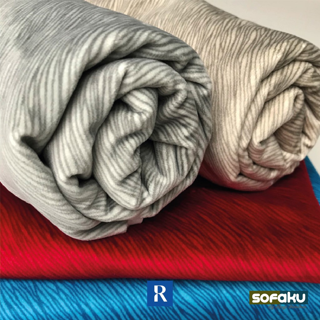 BELFORT : Regency Kain Halus Motif Salur - Kain Sofa, Kain Tas, Dompet