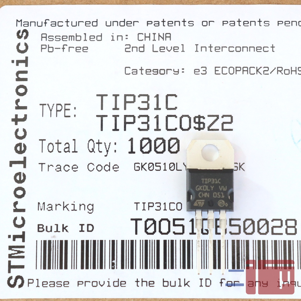 Transistor TIP31 TIP31C Original ST