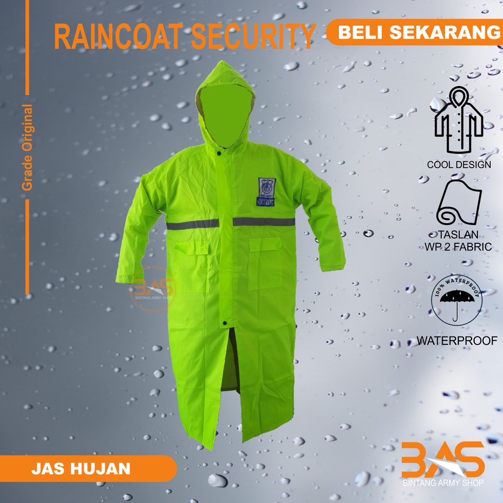 Jas hujan security jubah/jas hujan ponco