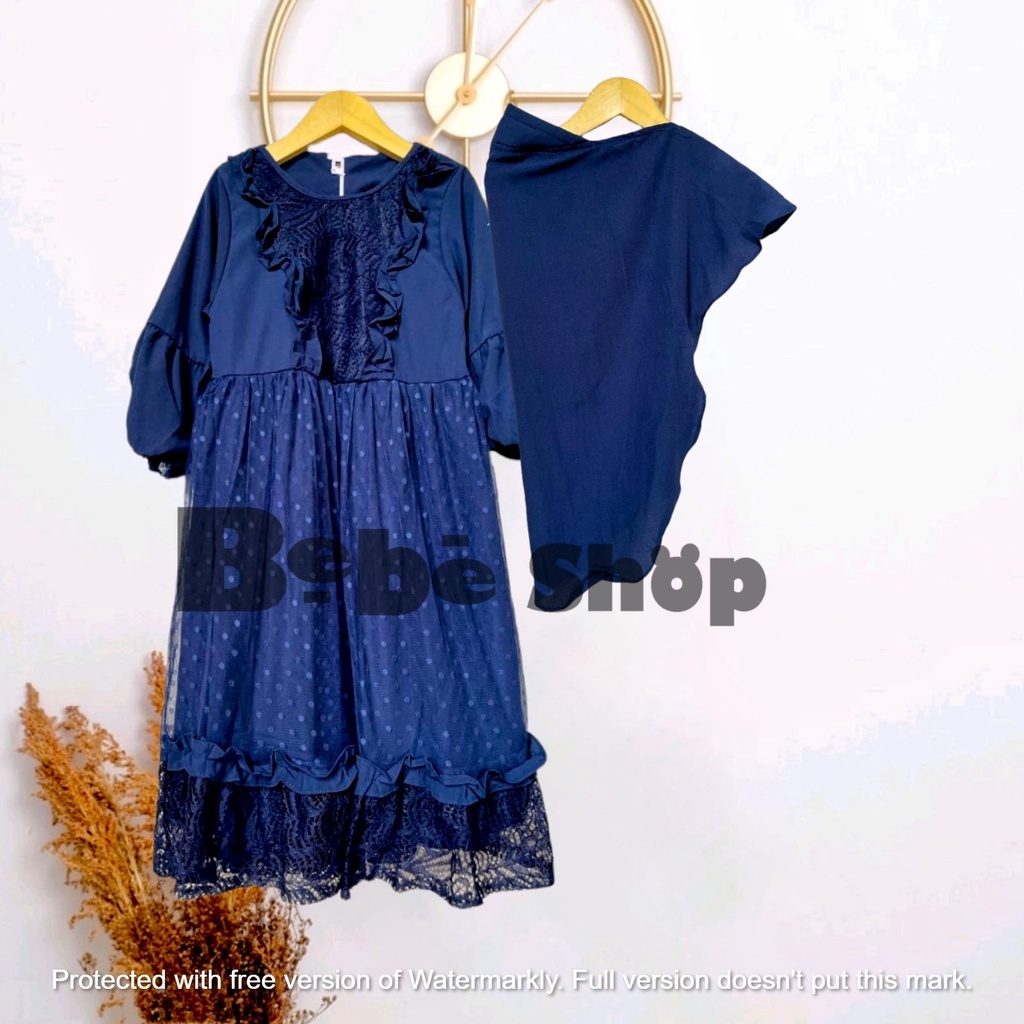 Gamis anak murah  terbaru  untuk lebaran usia 2 sampai  8  tahun bahan  Till