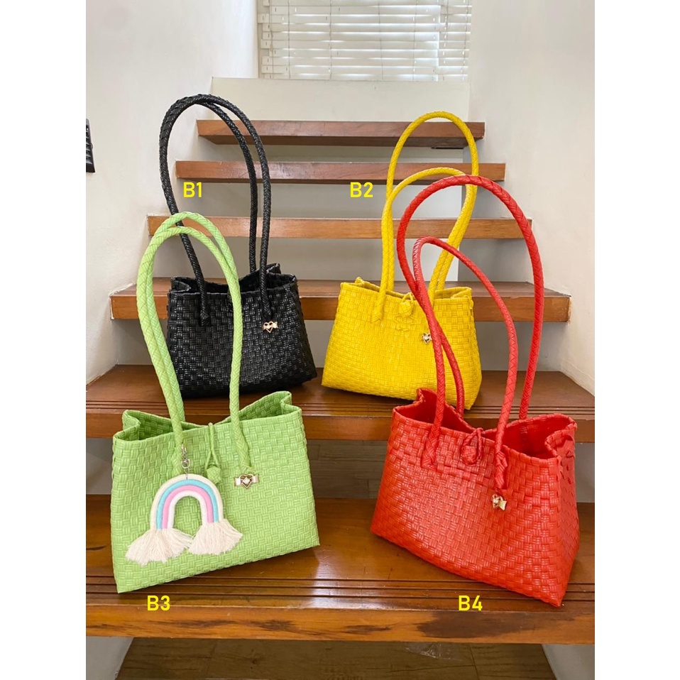 Tas Rajut Plastik Anyaman Karya UMKM Bali - Tote Bag Premium Export Quality