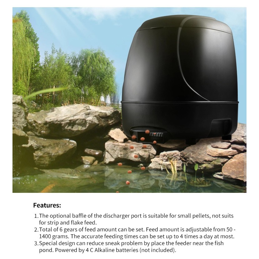 LONDA Pond-Feeder L87 - Automatic Outdoor Fish Feeder - 10L Capacity