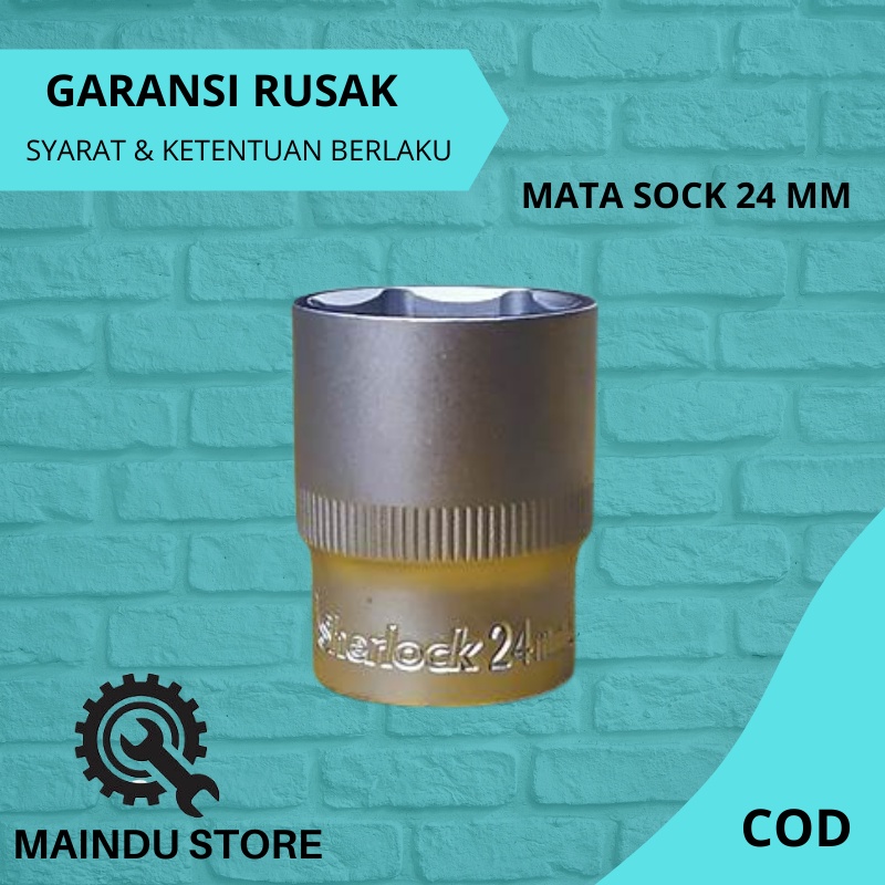 Mata Kunci Shock Sock Sok 24 Mm Chrome