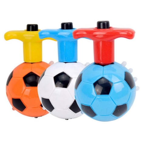 FootBall Spining Top Bola Mainan Anak LED + Music / Mainan Gangsing Bola