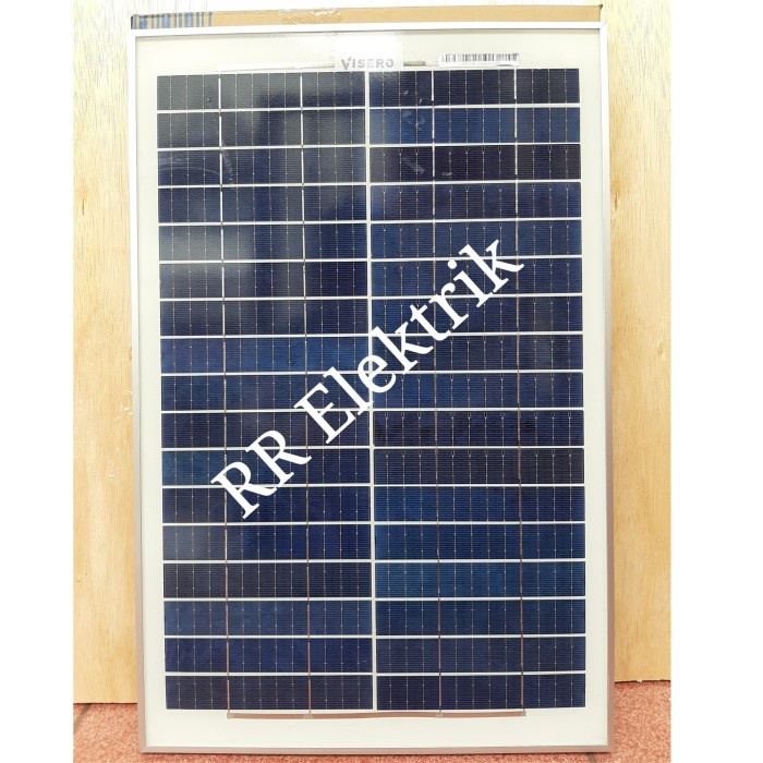 Panel Surya Solar Cell Solar Panel 20Wp Visero Poly