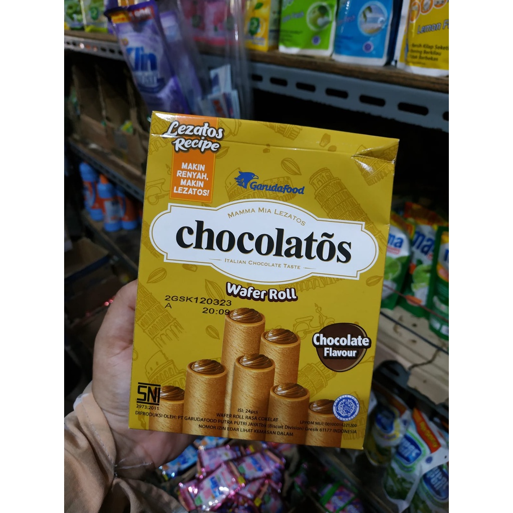 Chocolatos Wafer Coklat Box isi 24