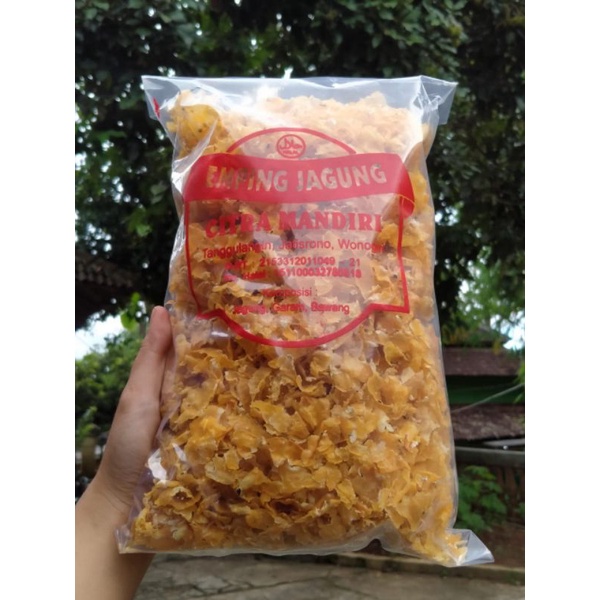 

PROMO!!!(COD) Emping Jagung gurih Mentah 500gr