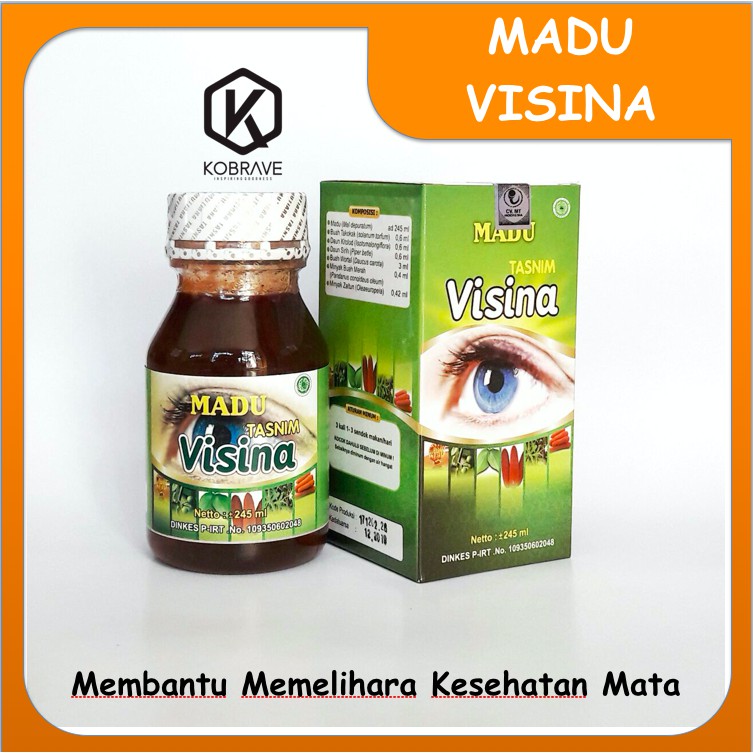 [ORIGINAL] Madu Herbal Visina Tasnim Madu Kesehatan Mata 245ml Promo Terlaris