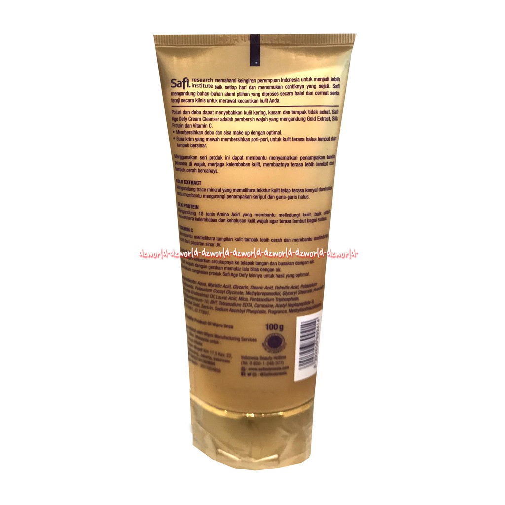 Safi Age Defy Cream Cleanser Rejuvenate And Brighten 100gr Sabun Muka