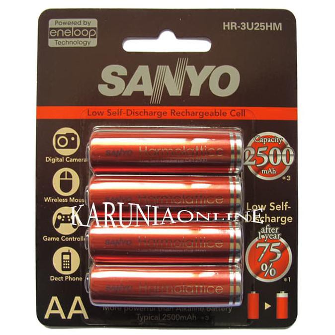 Sanyo Eneloop Harmolattice 4pcs Battery AA 2500mAh