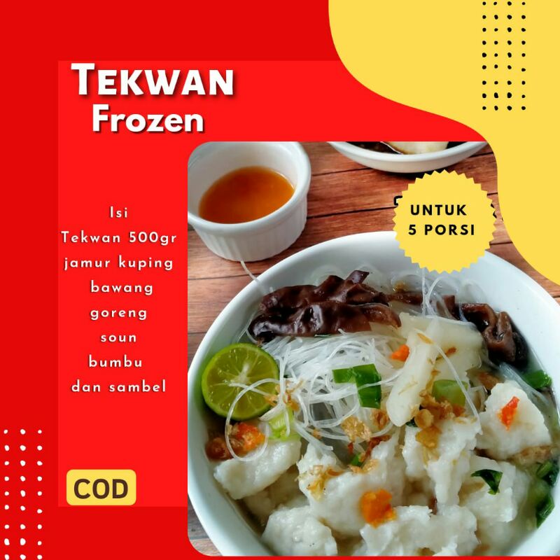 Exp Lama (COD) Tekwan Asli Palembang, Frozen, instan, paket lengkap,Tekwan Palembang Berkualitas