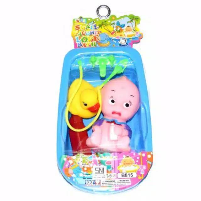 Mainan Boneka Bayi Mandi dan Bebek Bunyi - Small Naughty Love Bath