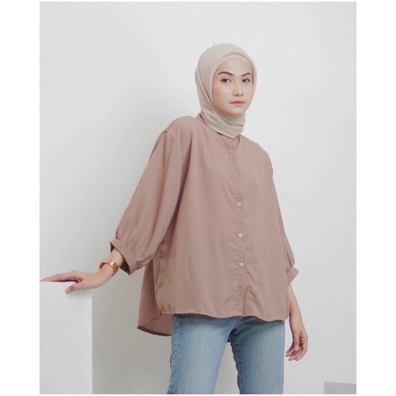 (COD) AUDRY KEMEJA WANITA LENGAN BALON POLOS / RUFI BASIC SHIRT RUFFLE / GIOVANI PUFFY BLOUSE/ HARUMI SHIRT / KEMEJA BALON POLOS/ TALITA BASIC SHIRT / AUDREY BLOUSE