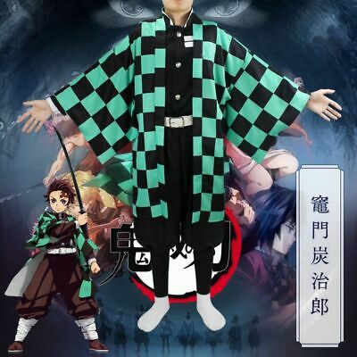 Demon Slayer Kimetsu No Yaiba Kamado Tanjirou Kimono Cosplay