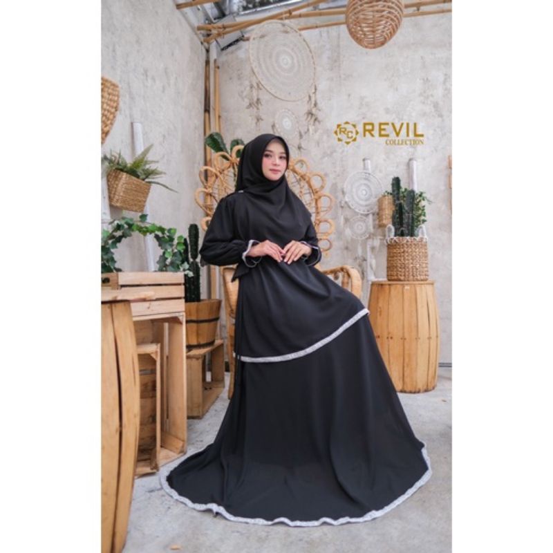 GAMIS ARRONA RENDA DRESS BAHAN CERUTY BABYDOLL/FULL FURING/ORI REVIL COLLECTION