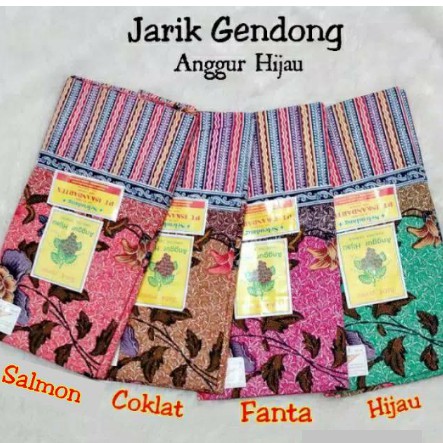 Selendang Jarik Gendongan Bayi Anggur Hijau Iskandartex