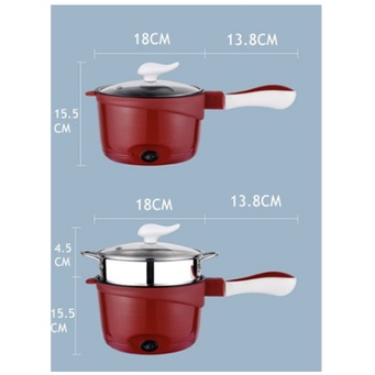 Multifungsi Electric Fry Pan / Panci Elektrik Kukus Plus Goreng Travel Multifungsi Alat Masak 18CM 8518 4718