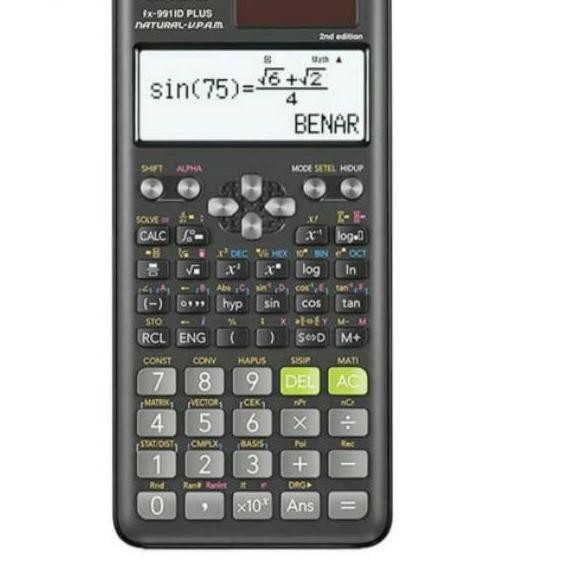 

Pasti..murah@> .11.11. CASIO FX991ID PLUS ORIGINAL BEST KALKULATOR ILMIAH/SEKOLAH - SCIENTIFIC CALCU