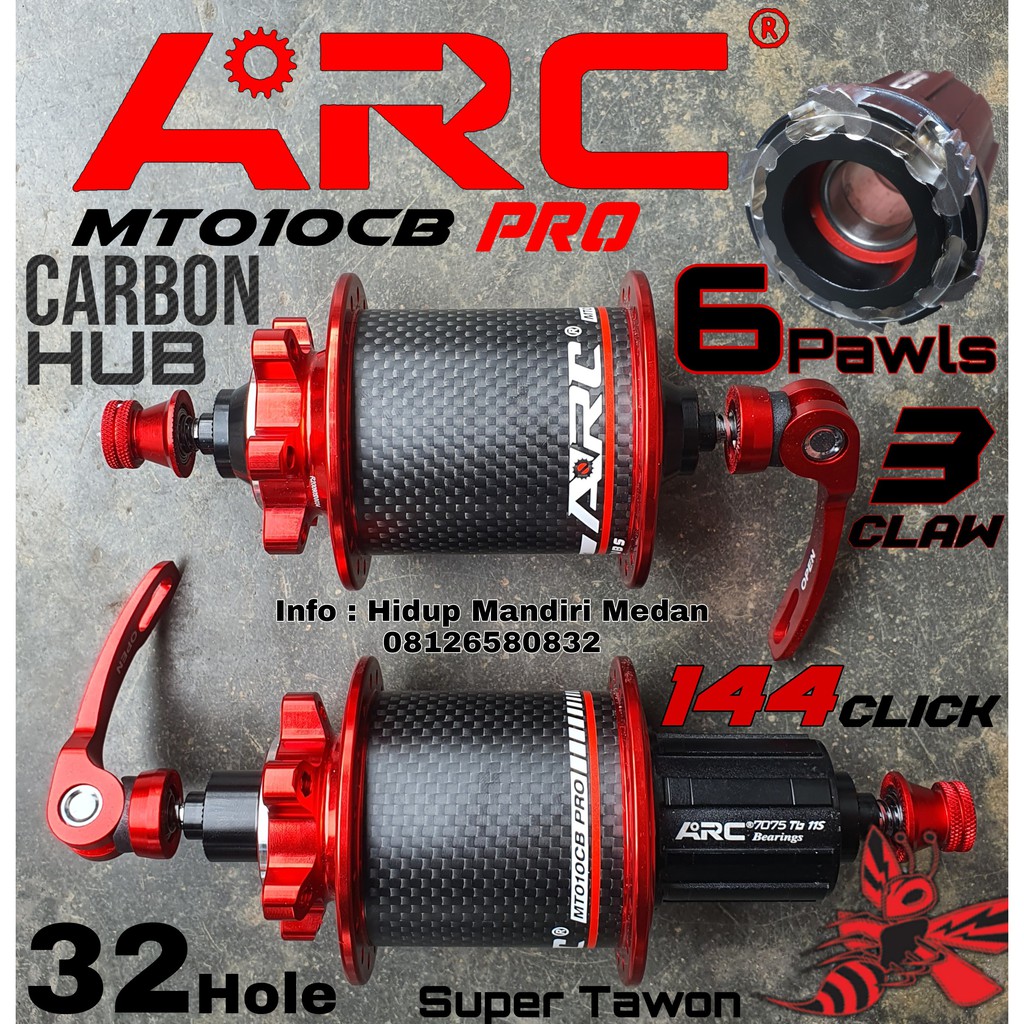 Hub ARC Pro Carbon MT010CB Red BUKAN Raze Strummer M039 009 DT Swiss Hope 4 010