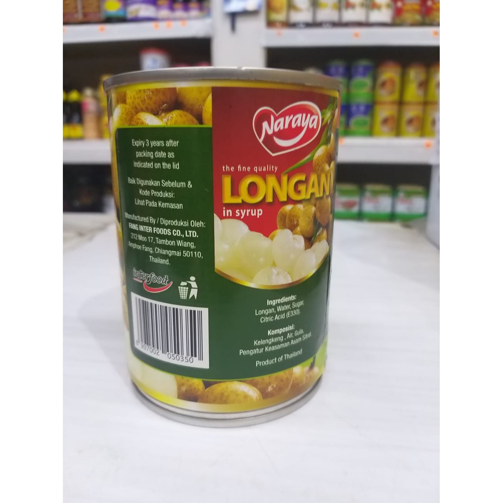 

Naraya Longan in Syrup / Buah kelengkeng dalam Sirup 565 Gram