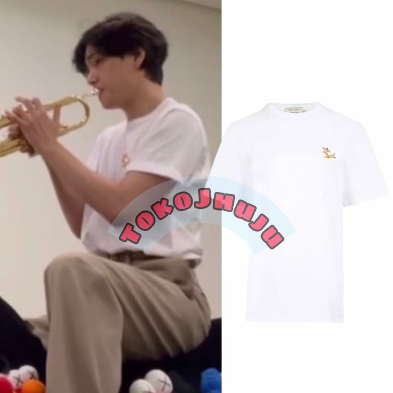 Baju Kaos BTS V KiM Taehyung RUBAH logo kecil