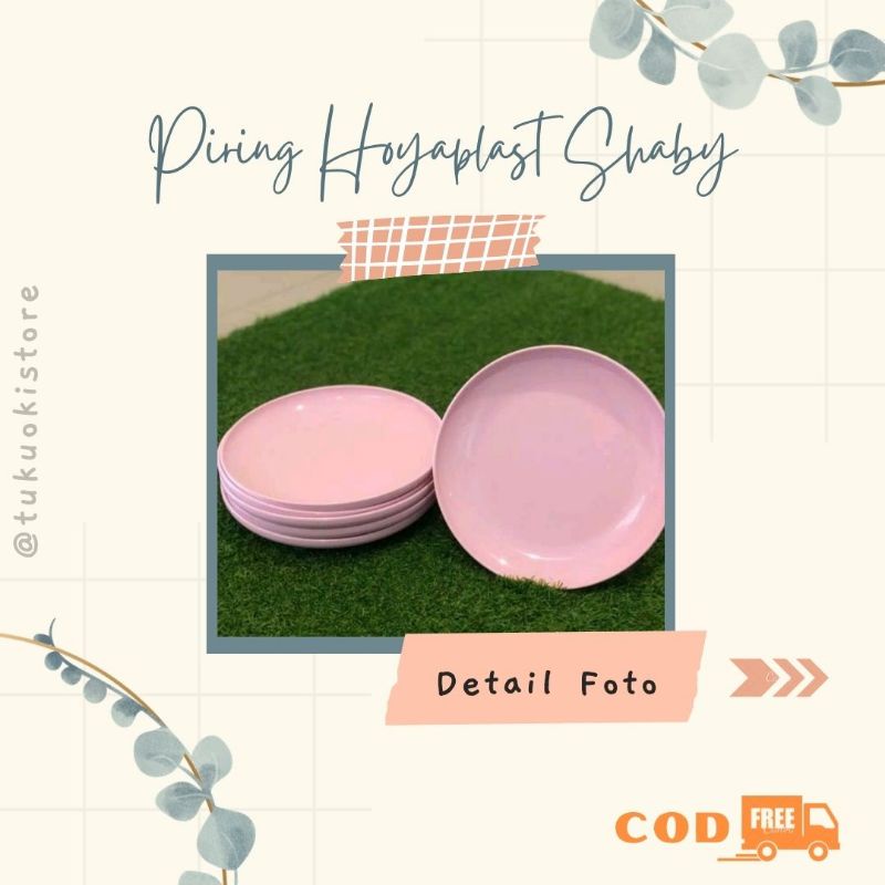 Piring Shabby Pink Mangkuk Pink Mangkok Makan Pink Shabby Banyak Pilihan Warna