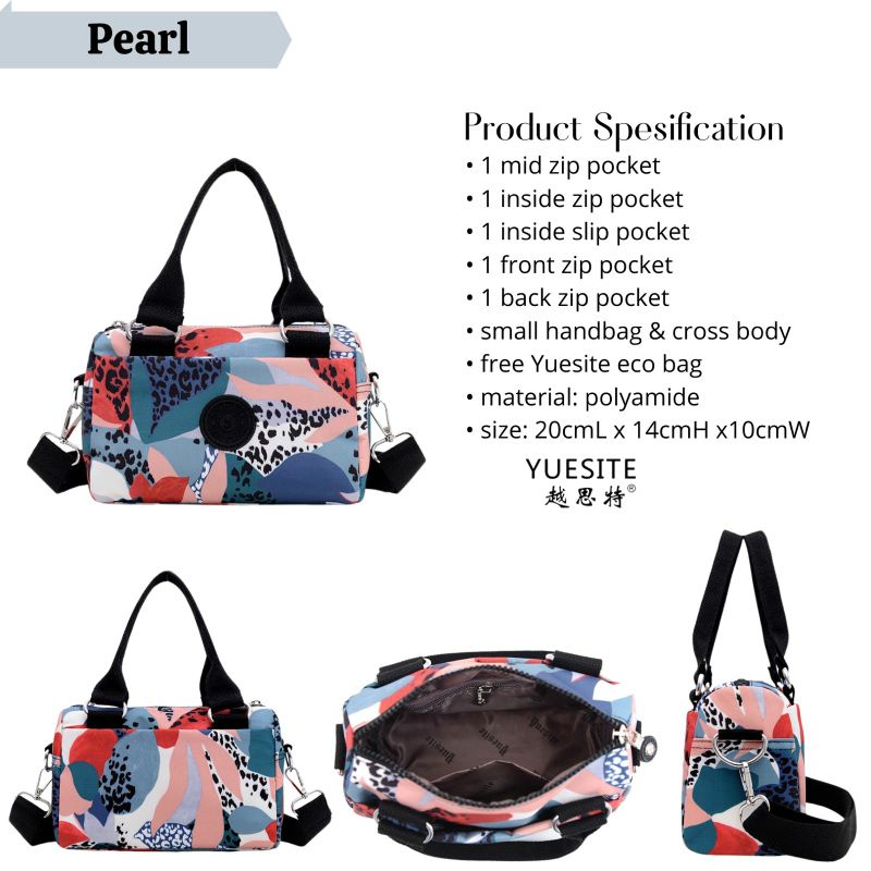 Tas selempang wanita small yuesite pearl crossbody cyutebags