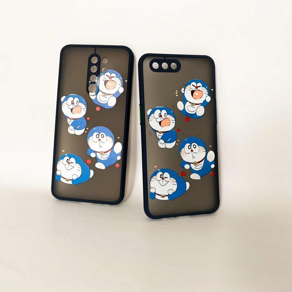 Skin Feel Case Camera Protection Case Doraemon Case FM16 FM18 Xiaomi Redmi 5A 6A 8 9 Prime 9A 9i 9C 10 Note 4 4X 5A 8 9 10 5G Poco X3 M3 Vivo V20 Y11 Y12 Y15 Y17 Y21s Y33s Y20 Y20i Y12s Y30 Y30i Y50 Y91 Y93 Y95 Infinix Hot 9 Play 10 Play Smart 5 Hot 10s