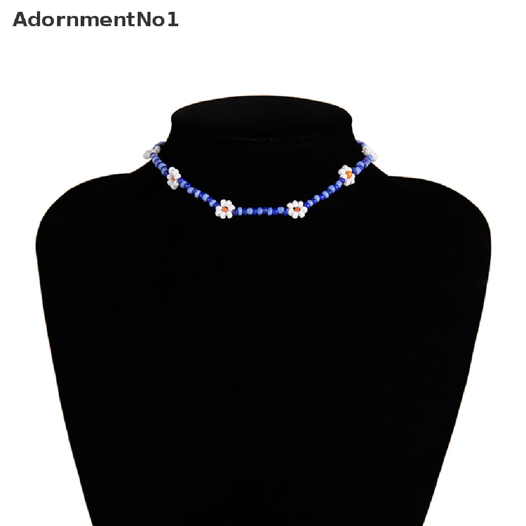 (AdornmentNo1) Kalung Choker Handmade DIY Dengan Liontin Bentuk Bunga Model Bohemia Untuk Wanita