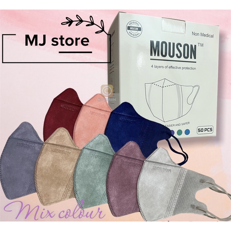 Masker DUCKBILL MOUSON/WEMASK/Warna Garis (MIRIP SENSI) HARGA GROSIR TERMURAH