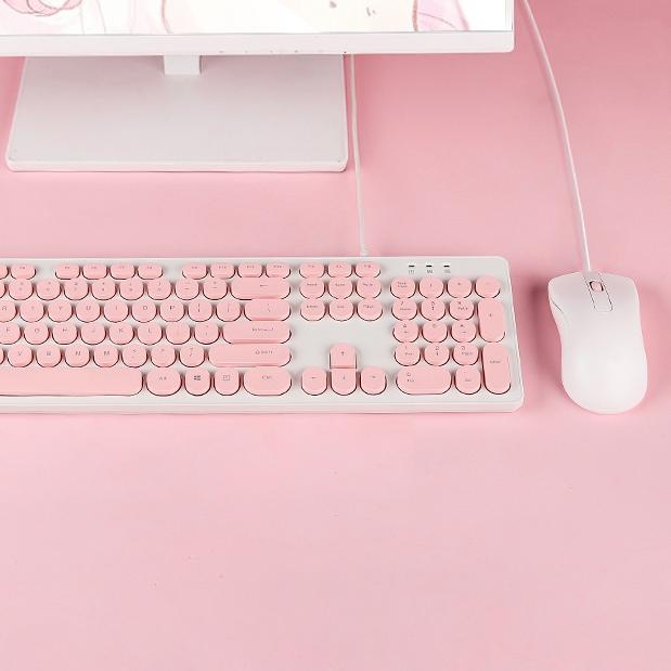 ♀ 【】Jovitech Keyboard Manipulator Gaming Retro Punk Style Silent Keyboard K19 ❊