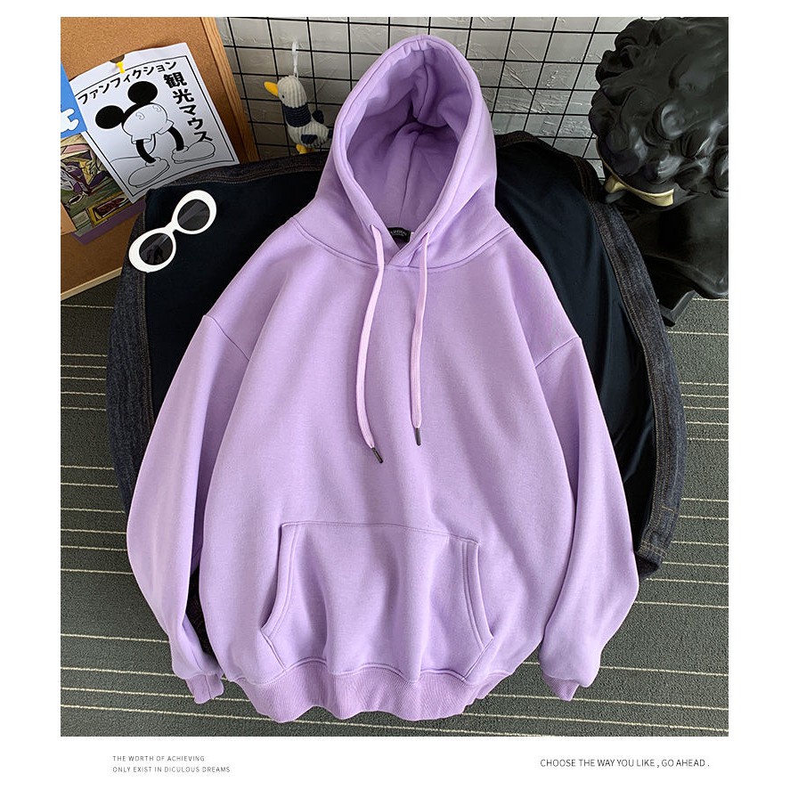 SWEATER HOODIE POLOS FLEECE UNISEX SIZE M - XXL ( PRIA &amp; WANITA )