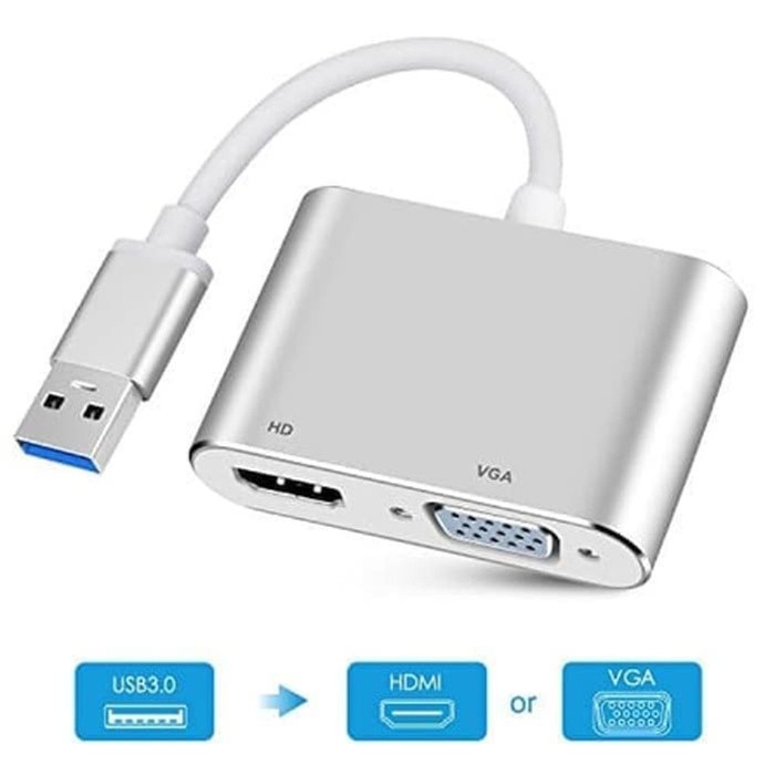 USB 3.0 To HDTV VGA Adapter Dual Output Lexcron