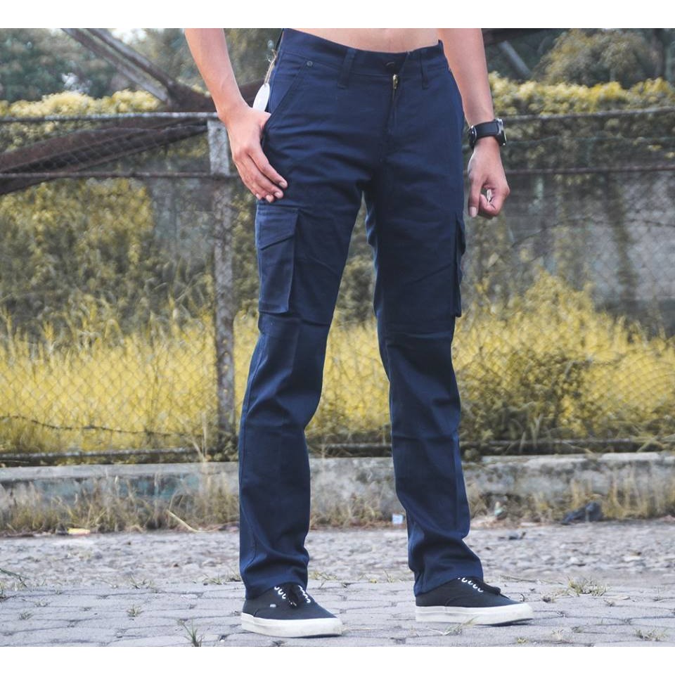 Celana cargo panjang navy celana cargo panjang pria celana cargo panjang murah