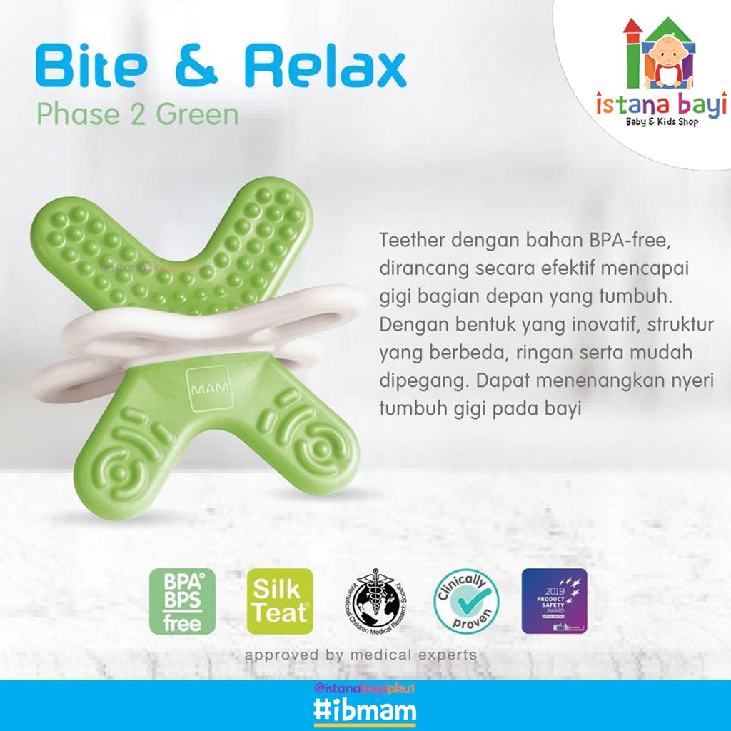 MAM Bite &amp; Relax Mini Teether - Gigitan Bayi