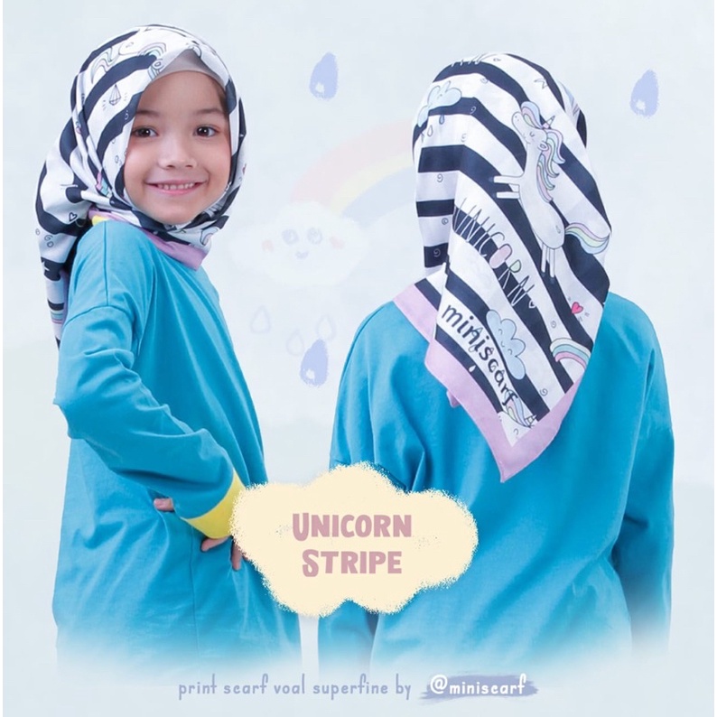 Pre Order - Voal anak - voal hijab - unicorn