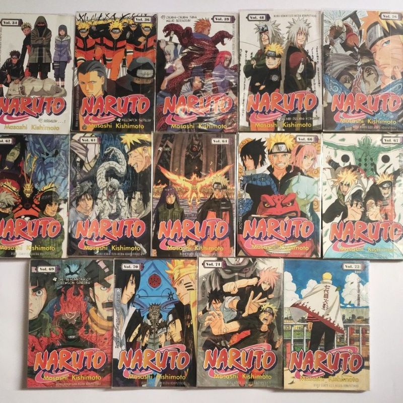 preloved komik naruto asli ori