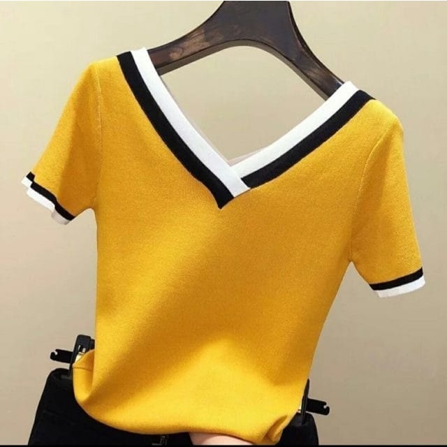 XC - MARIE KNIT TOP /  ATASAN WANITA / ATASAN CROP KEKINIAN / BAJU ATASAN MURAH